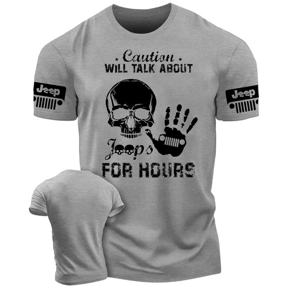Caution Will Talk About Jps For Hours Skull Men's Tshirt