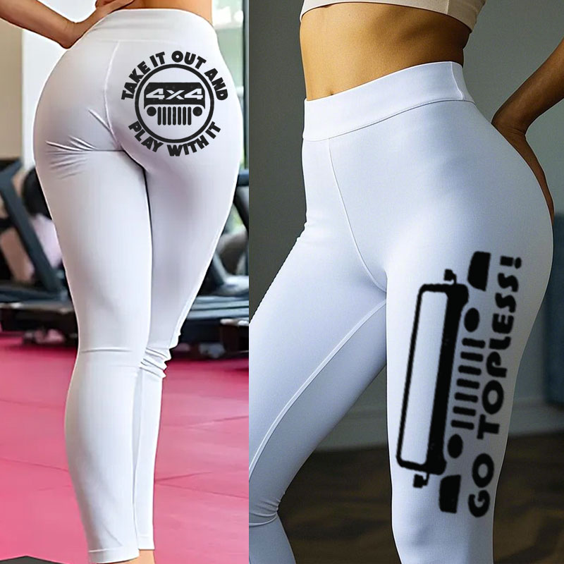 Go Topless Jp, Take it Out and Play with it Leggings Gift for her