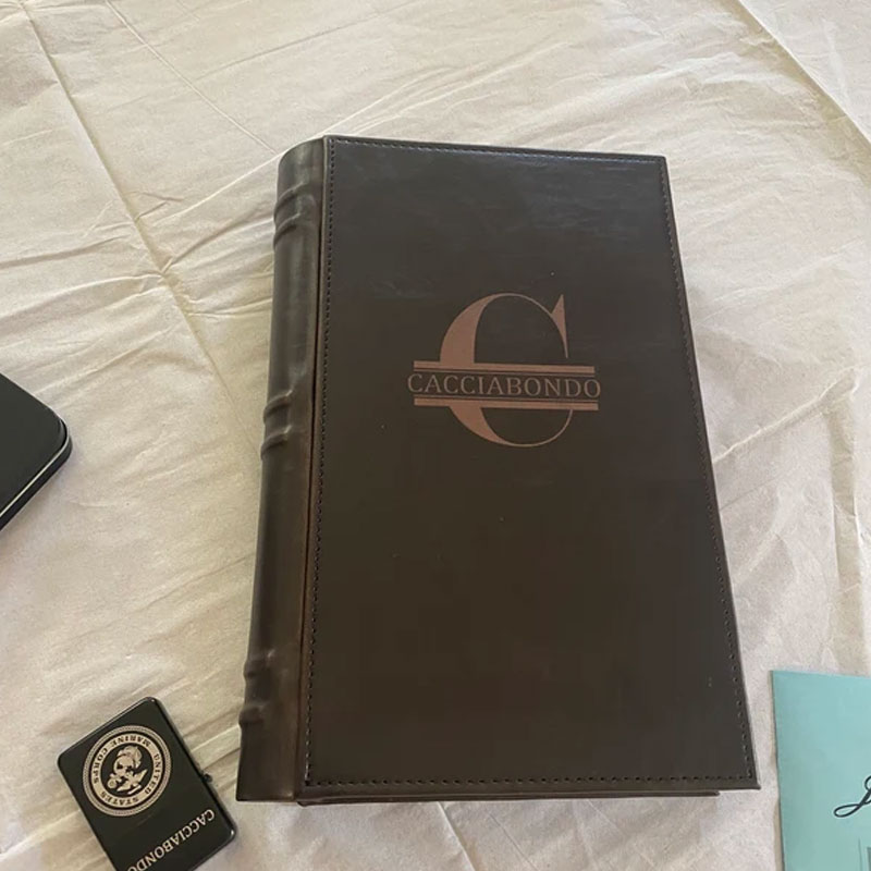 Travel Cigar Case Humidor with Accessories Personalized Leather