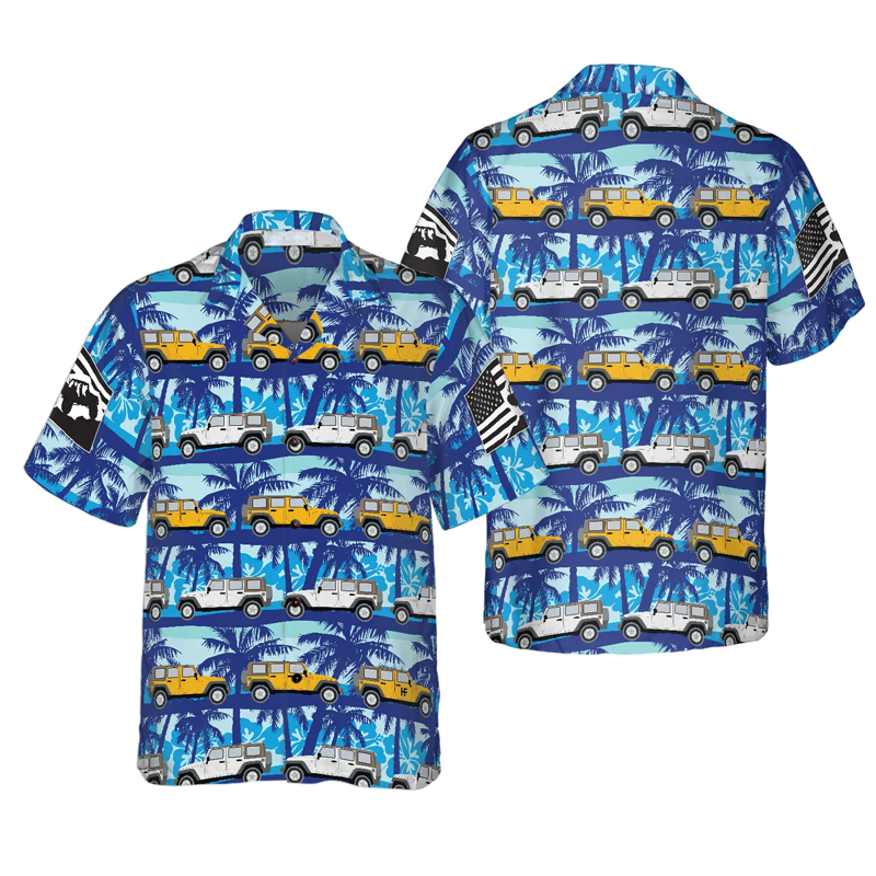 Tropical Blue Jp Hawaiian Shirt