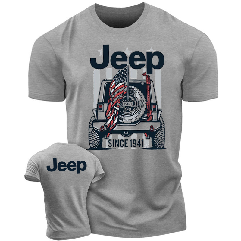 USA-1 Since 1941 Flag Jeep T-shirt
