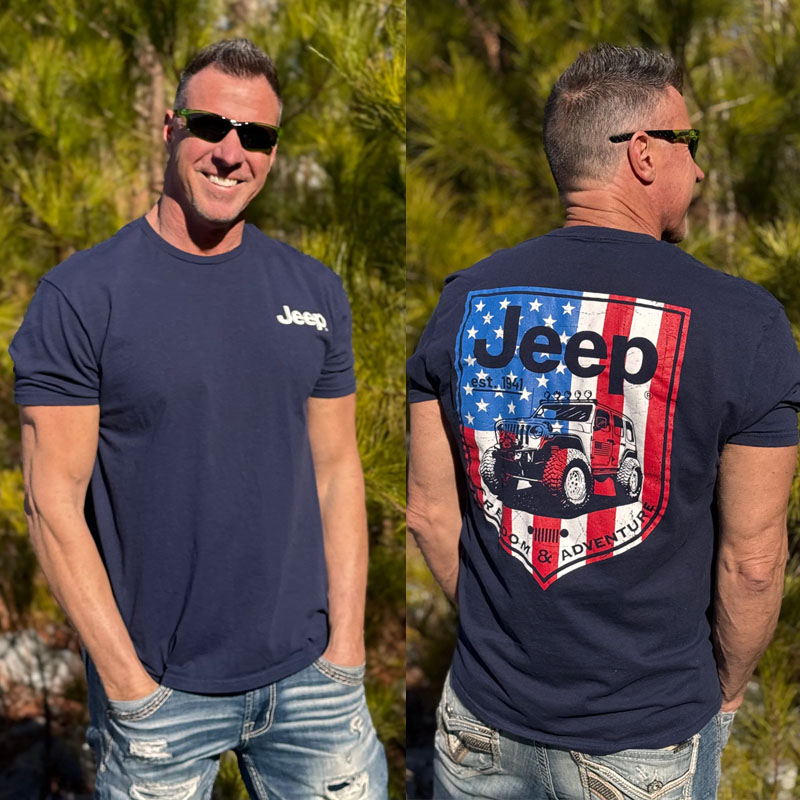 USA Shield Jeep T Shirt