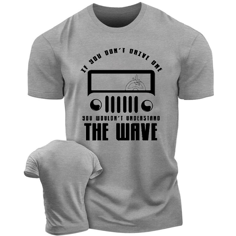 Jp Funny Greetings Steeringwheel THe Wave - Men Tshirt