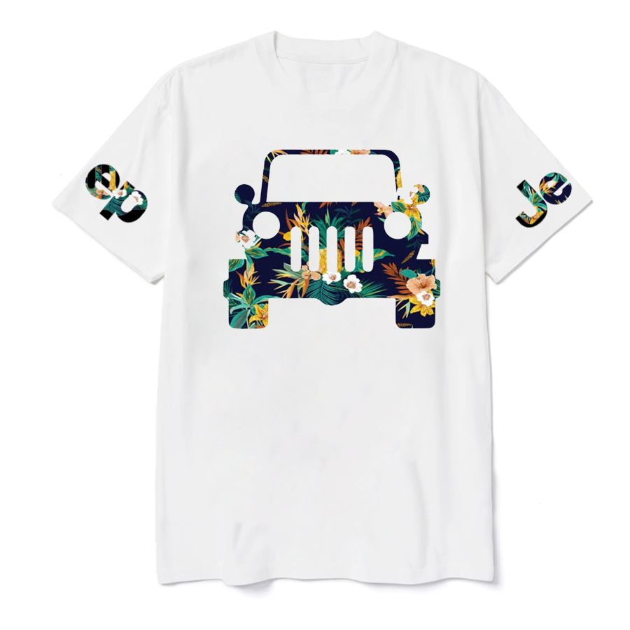 Vintage Flower Jp Girl Summer T-Shirt
