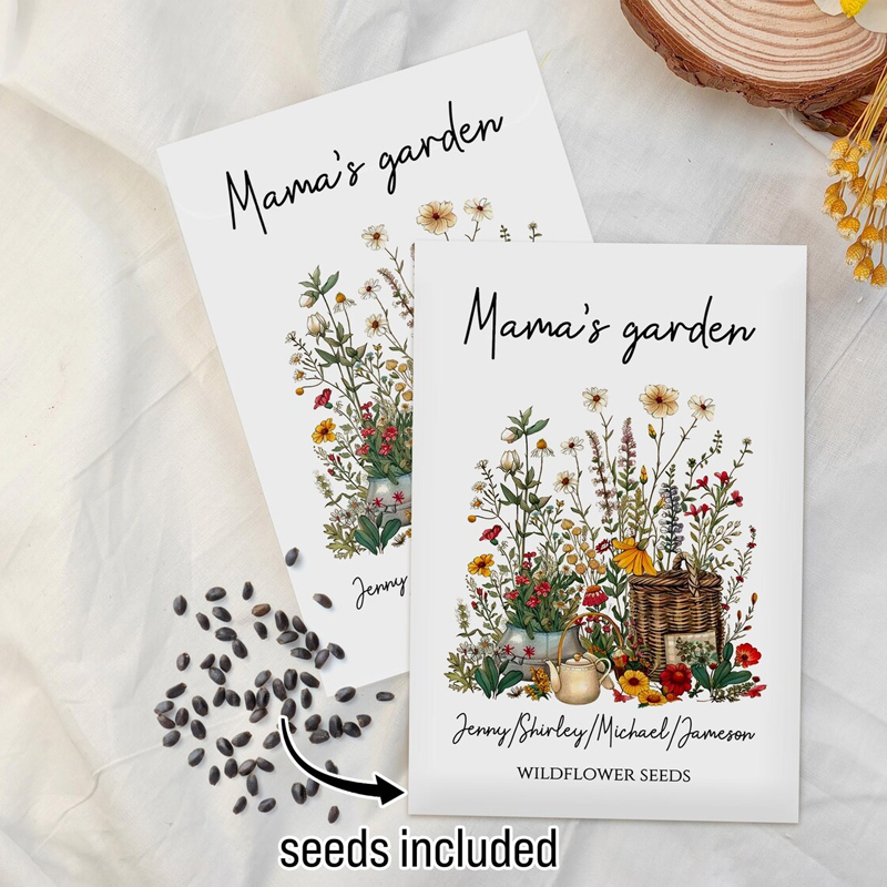 Wildflower Mothers Day Gift Happy Mother’s Day Seeds Packets Favors