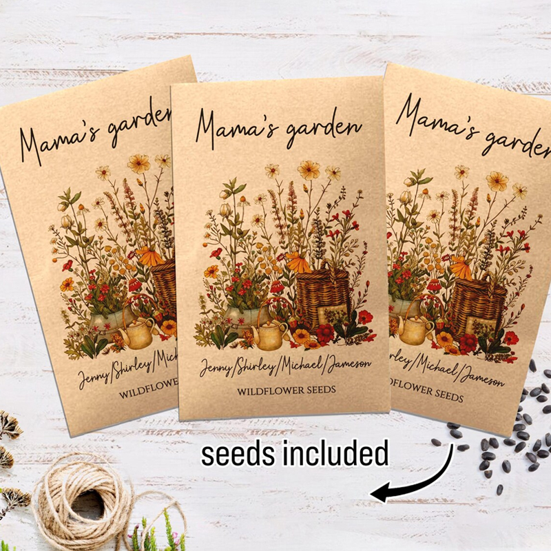 Wildflower Mothers Day Gift Happy Mother’s Day Seeds Packets Favors