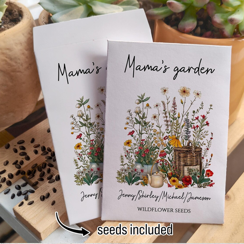 Wildflower Mothers Day Gift Happy Mother’s Day Seeds Packets Favors