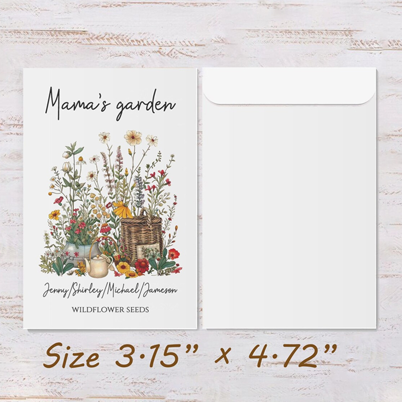 Wildflower Mothers Day Gift Happy Mother’s Day Seeds Packets Favors
