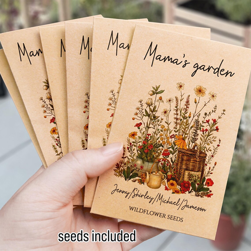 Wildflower Mothers Day Gift Happy Mother’s Day Seeds Packets Favors