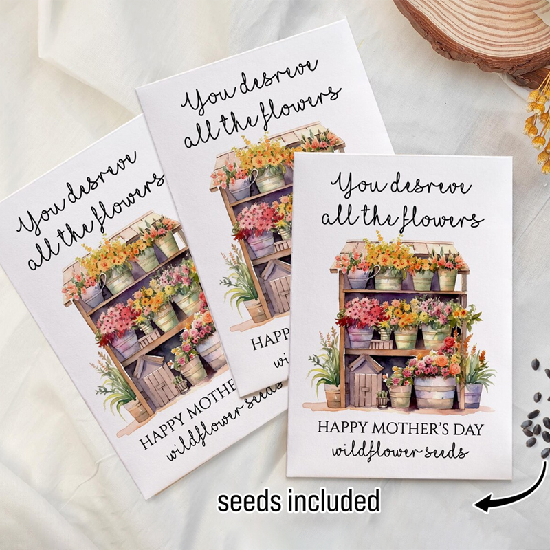 Wildflower Mothers Day Gift Seed Packets Grandma Gift