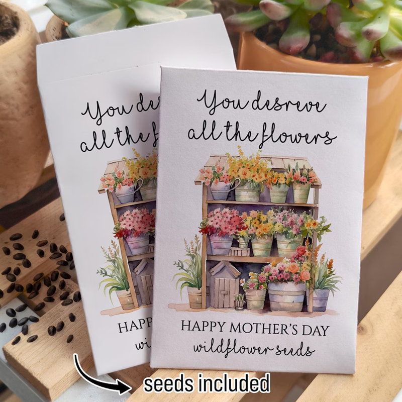 Wildflower Mothers Day Gift Seed Packets Grandma Gift