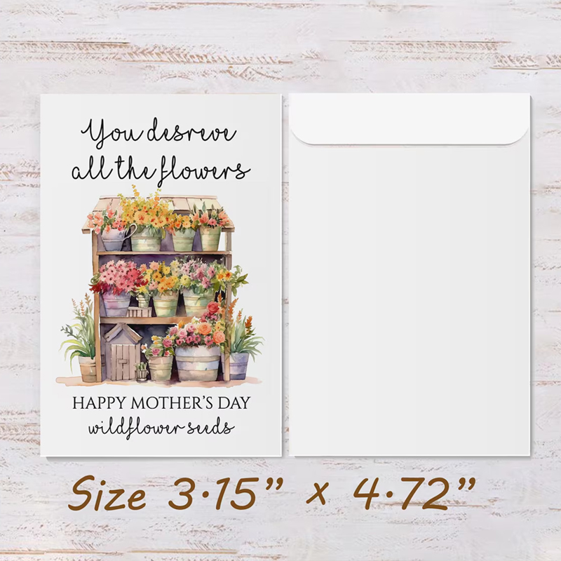 Wildflower Mothers Day Gift Seed Packets Grandma Gift