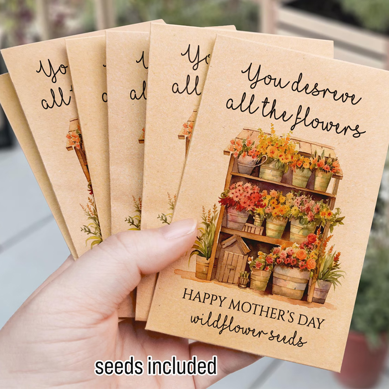 Wildflower Mothers Day Gift Seed Packets Grandma Gift