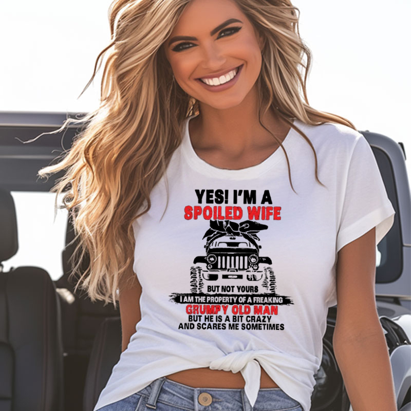 Yes I’m A Spoiled Wife But Not Yours - Funny Jp T-shirt
