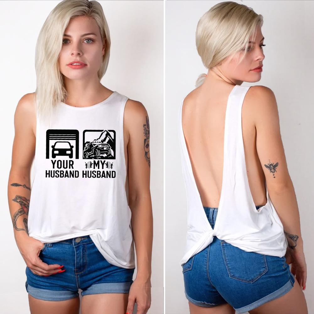 Your Husband My Husband Off Road 4x4 Adventure JP Women Tank