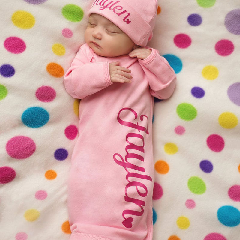 Personalized Newborn Coming Home Outfit Baby Shower Gift