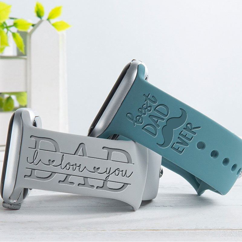 Best Dad Ever Engraved Watch Band Father's Day Gift