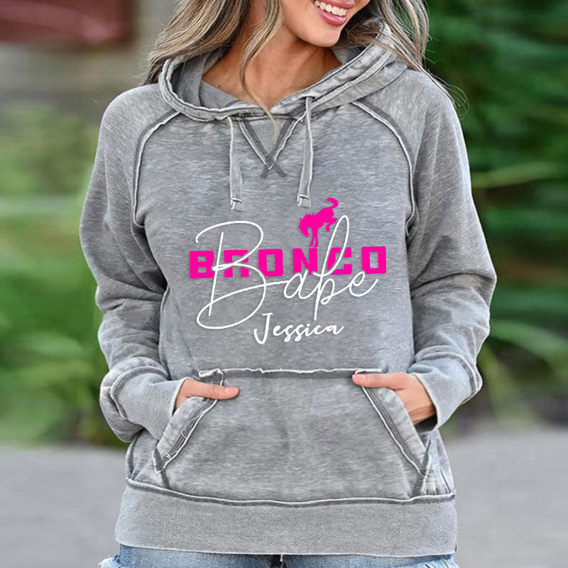 Bronco Babe Ford Bronco Hoodie With Your Name