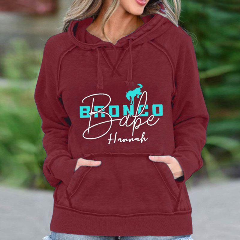 Bronco Babe Ford Bronco Hoodie With Your Name