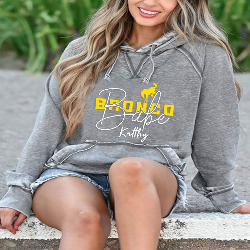 Bronco Babe Ford Bronco Hoodie With Your Name