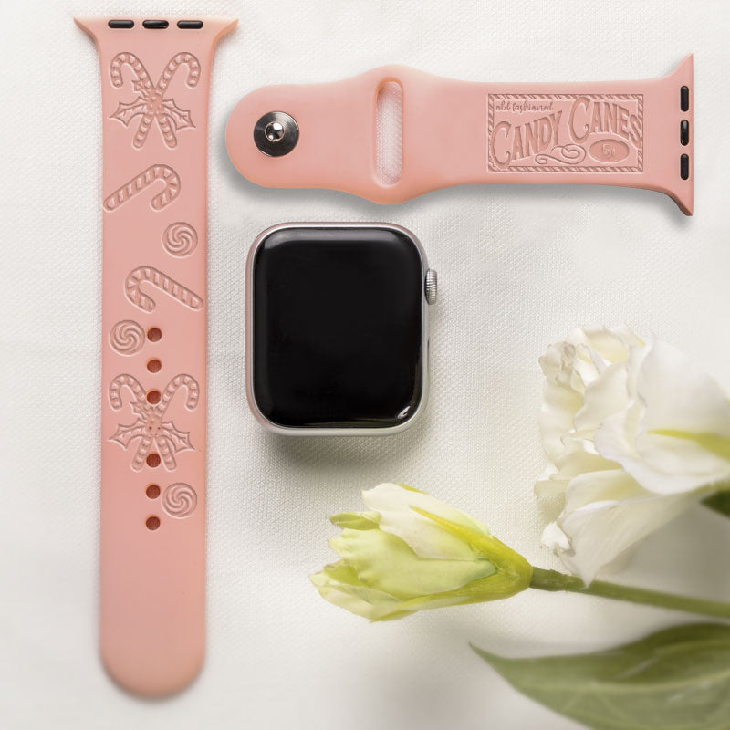 Candy Cane Christmas Watch Band