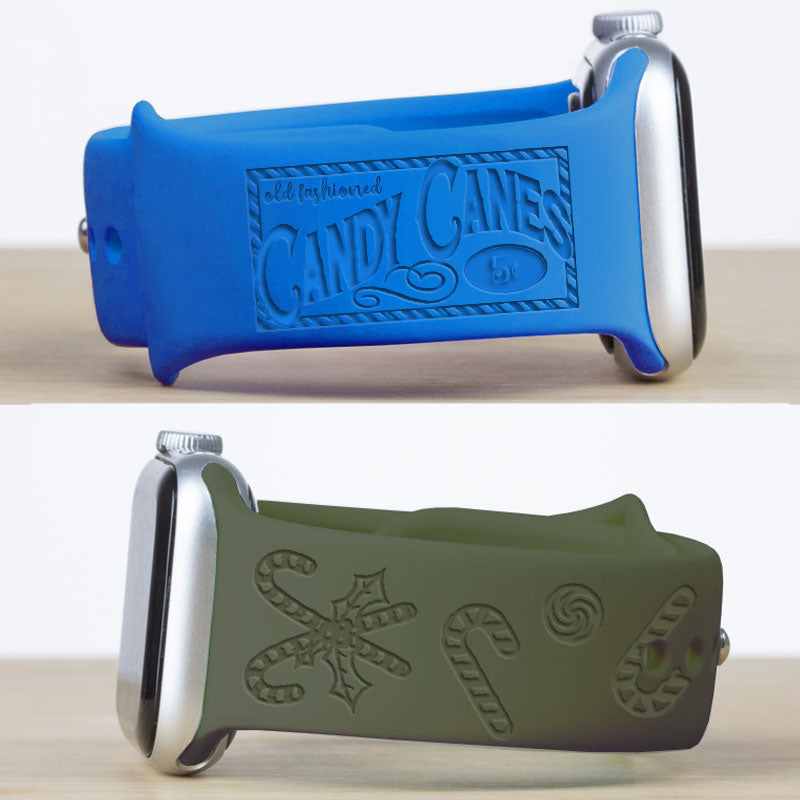 Candy Cane Christmas Watch Band