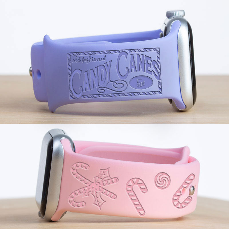 Candy Cane Christmas Watch Band