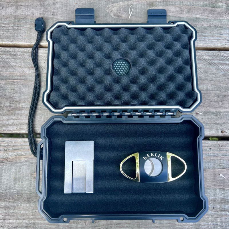 Personalized Travel Cigar Humidor, Cigar holder, Gift for Cigar Lover