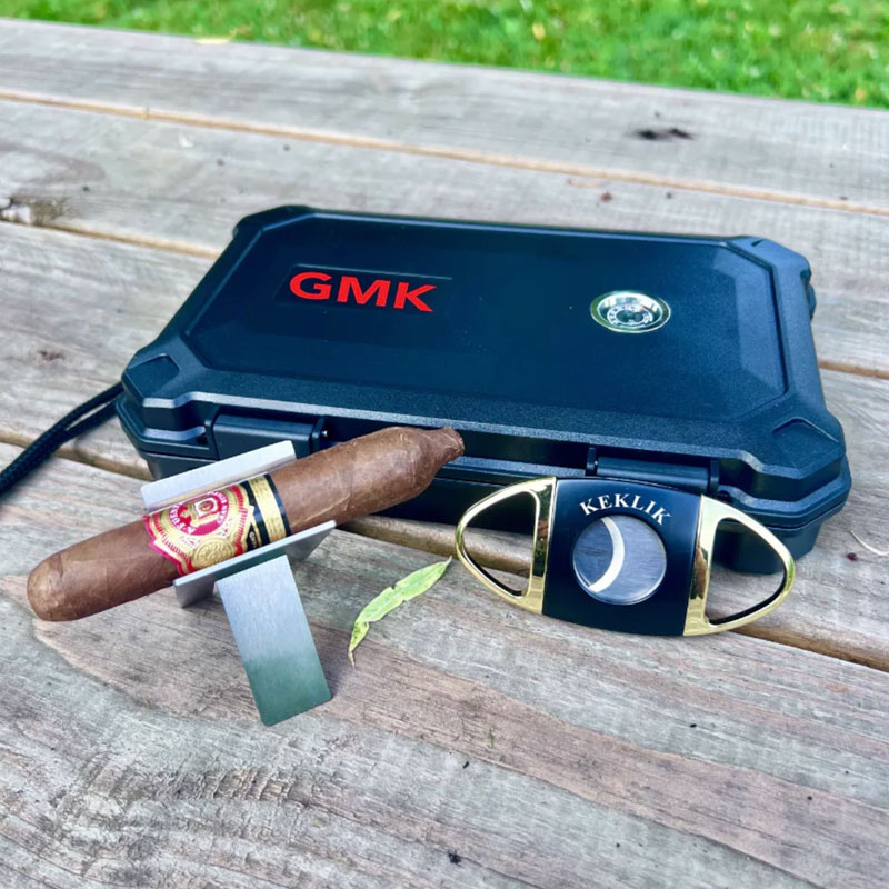 Personalized Travel Cigar Humidor, Cigar holder, Gift for Cigar Lover