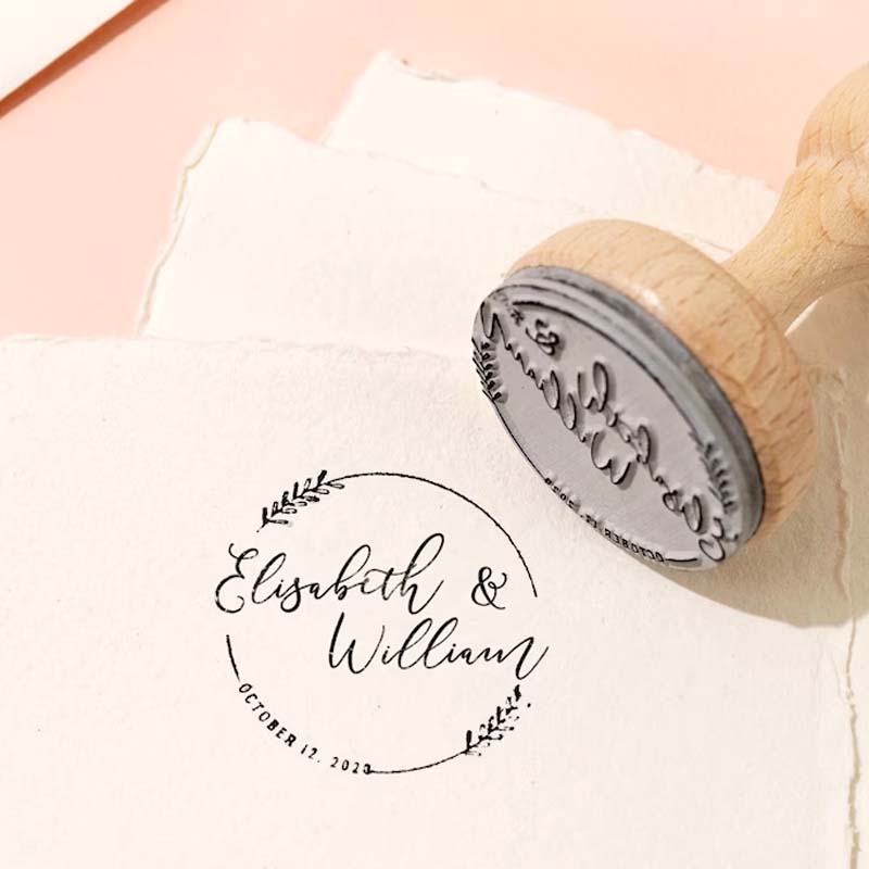 Wedding Stamp Personalized Wedding Stamp Monogram Stamps