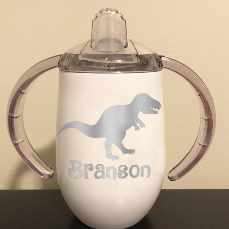 Custom 10 oz BPA Free Baby Unicorn Sippy Cup with Handle