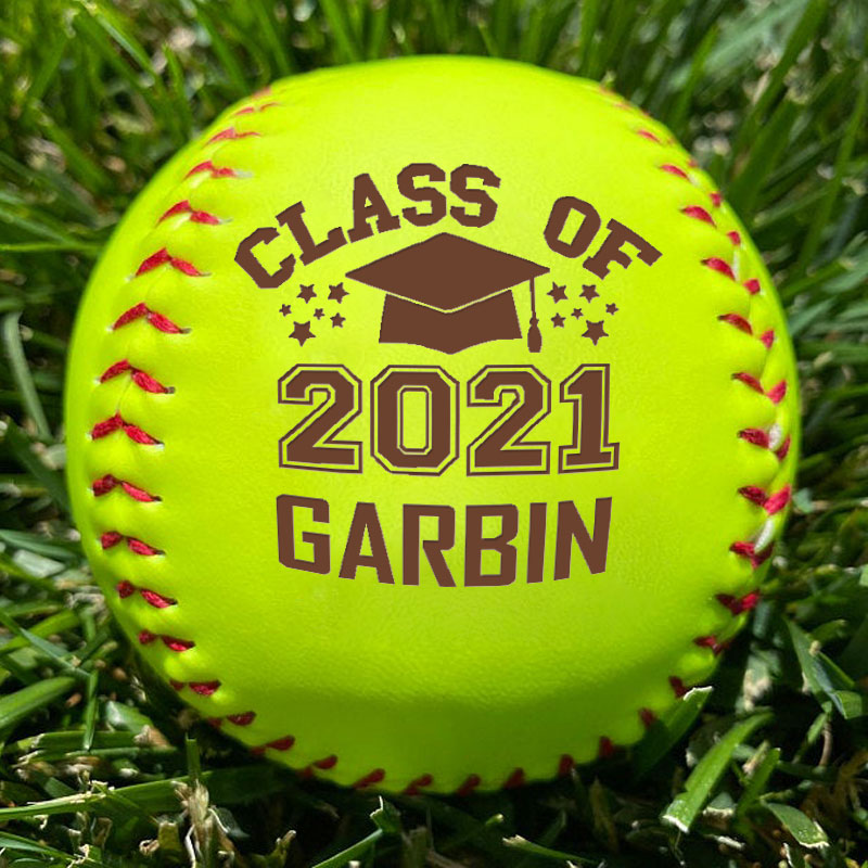 Custom Baseball/Softball University College Graduation Gift