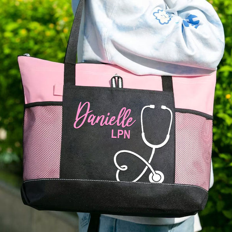 Custom Nurse Tote Bag Nursing Assistant Medical Student gift