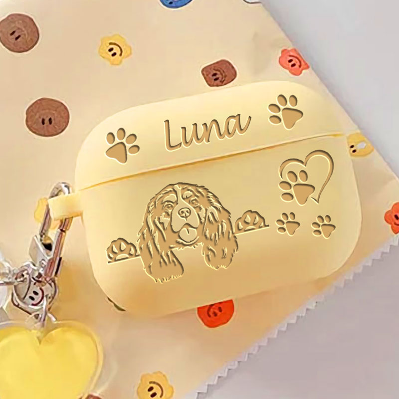 Custom Silicone Airpods Case with Dog or Cat