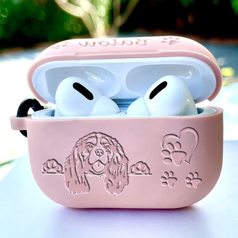 Custom Silicone Airpods Case with Dog or Cat