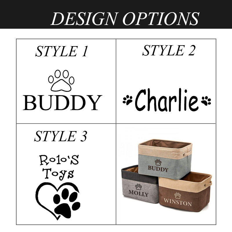 Customized Foldable Dog Toy Storage Bag