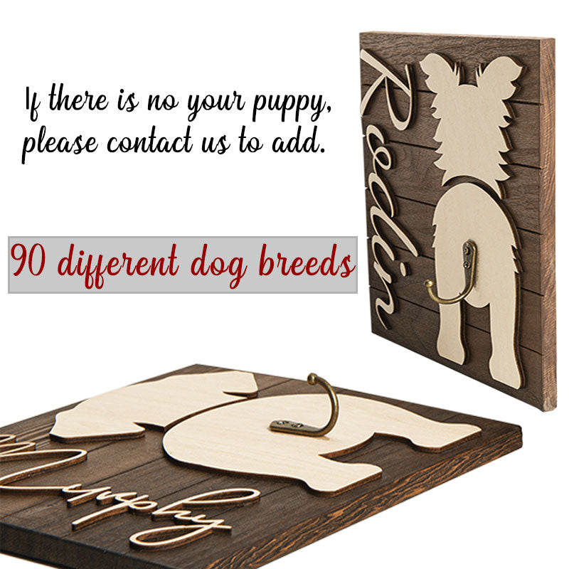 Customized Wooden Dog Leash Hook