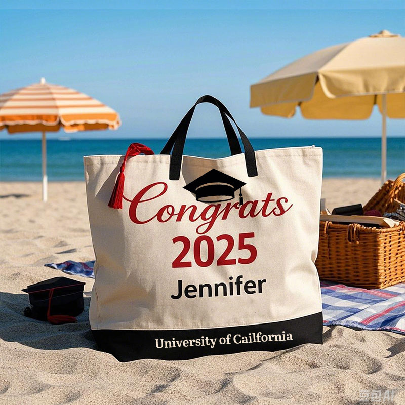 Celebrate Graduation in Style with Personalized School Name Tote Bag