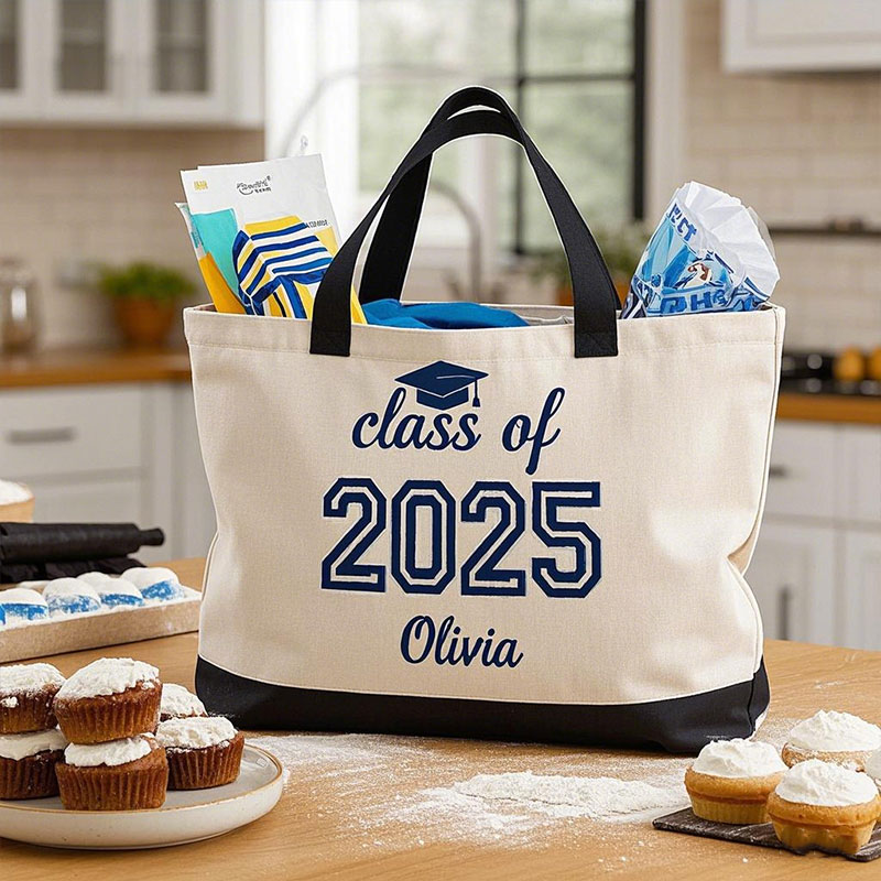 Celebrate Graduation Personalized Colorful Tote Bag