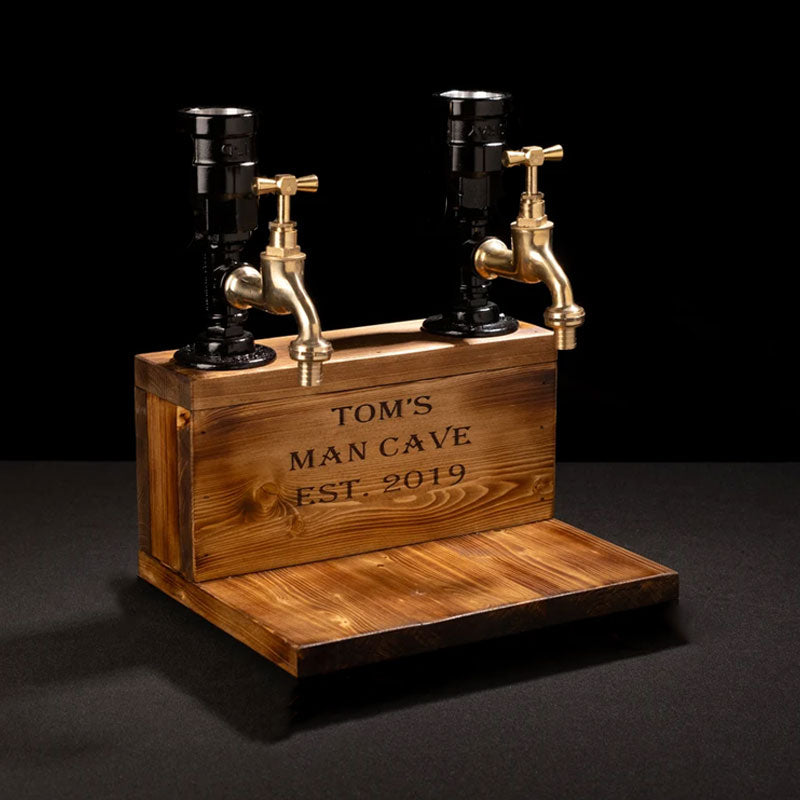 Personalized Wooden Dispenser, Custom Gift For Him