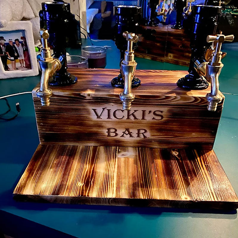 Personalized Wooden Dispenser, Custom Gift For Him