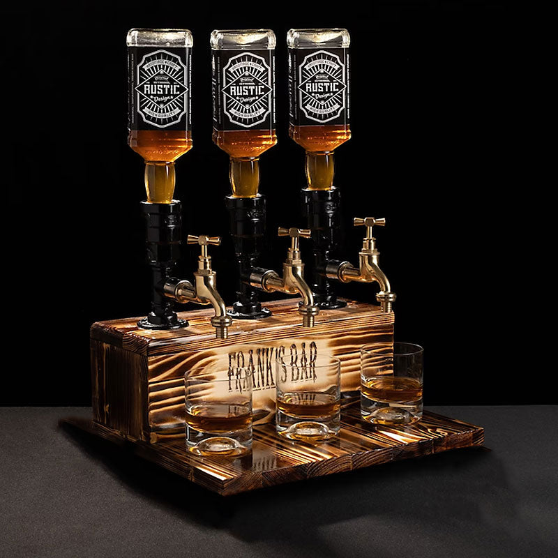 Personalized Wooden Dispenser, Custom Gift For Him