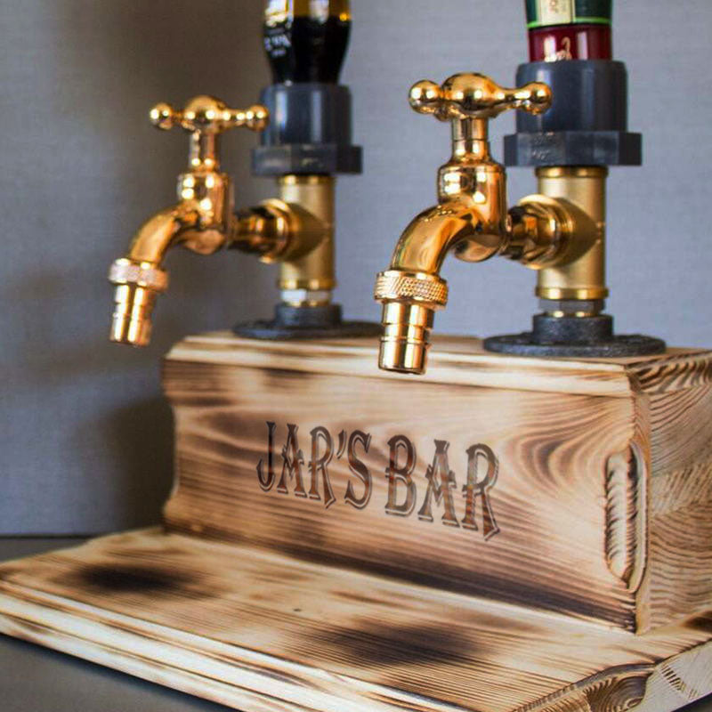 Personalized Wooden Dispenser, Custom Gift For Him