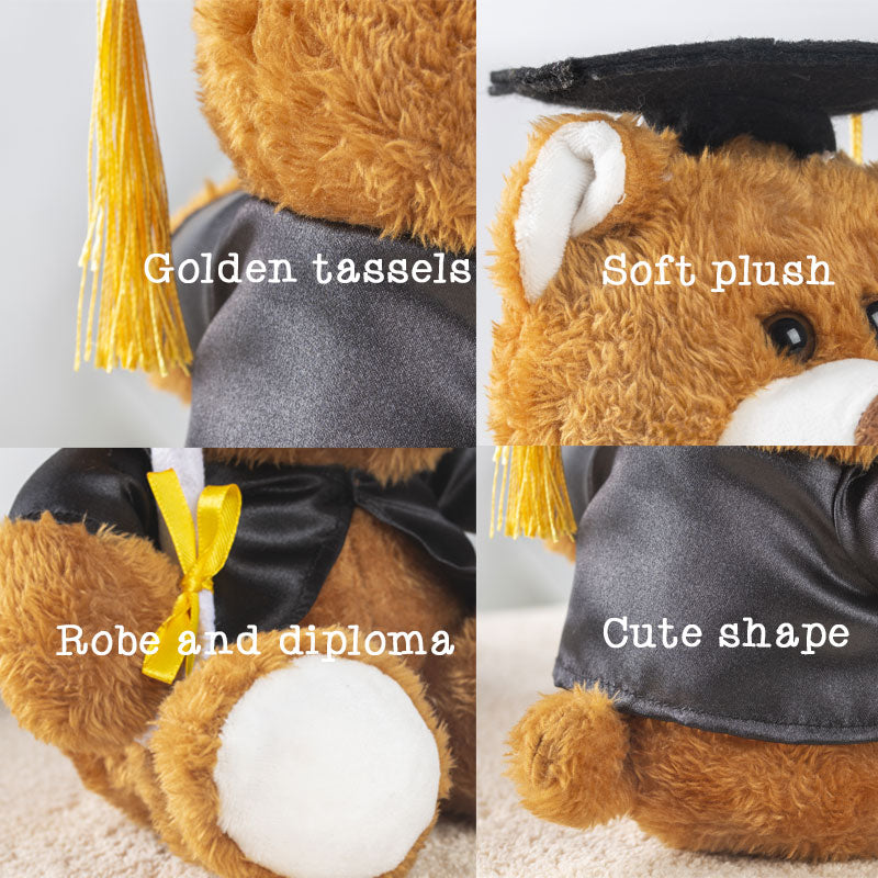 Personalized 2022 Graduation Plush Bear Highschool College Gift