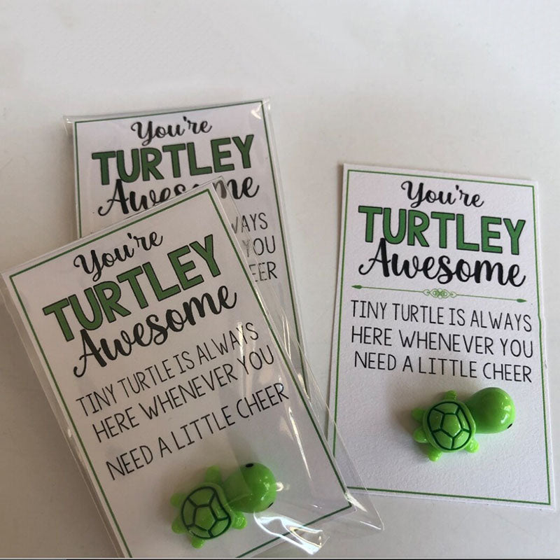 You're TURTLEY AWESOME Tiny Turtle Good Luck Charm Lucky Charm