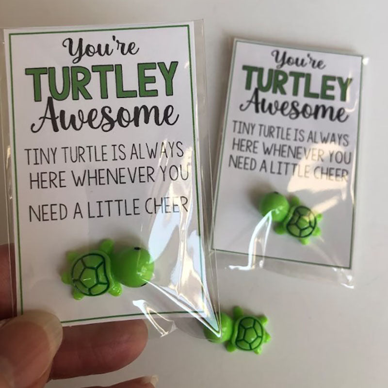 You're TURTLEY AWESOME Tiny Turtle Good Luck Charm Lucky Charm