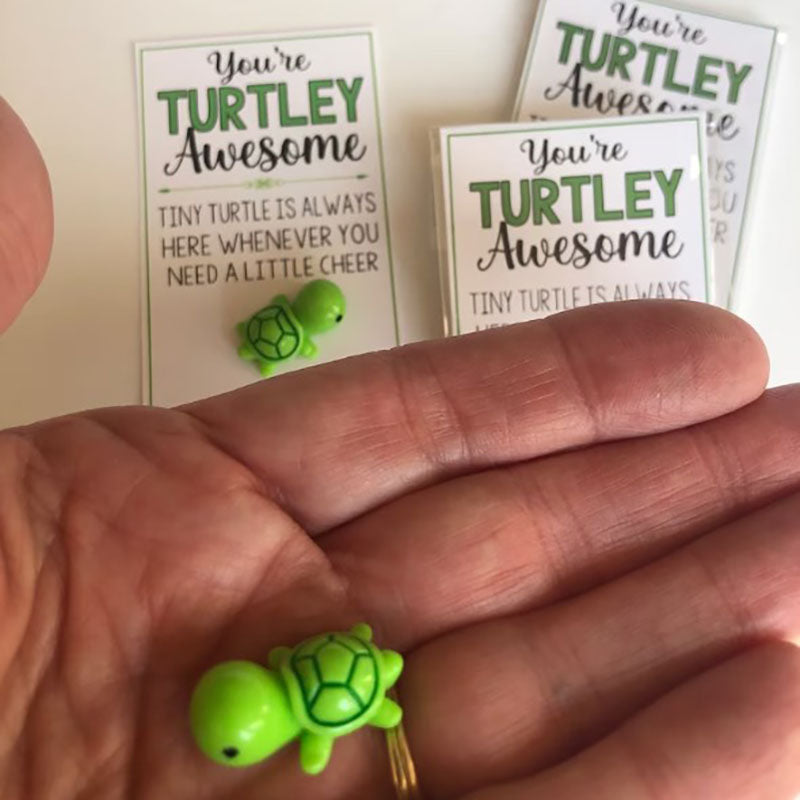 You're TURTLEY AWESOME Tiny Turtle Good Luck Charm Lucky Charm