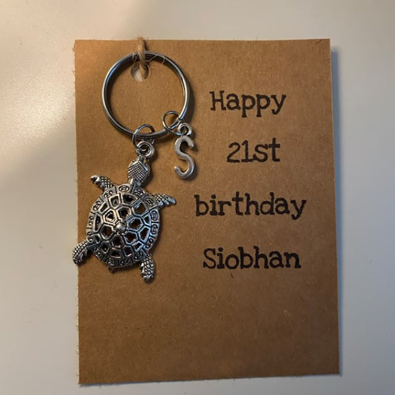 Large Turtle Keyring Turtle Charm Turtle Jewelry Good Luck Charm