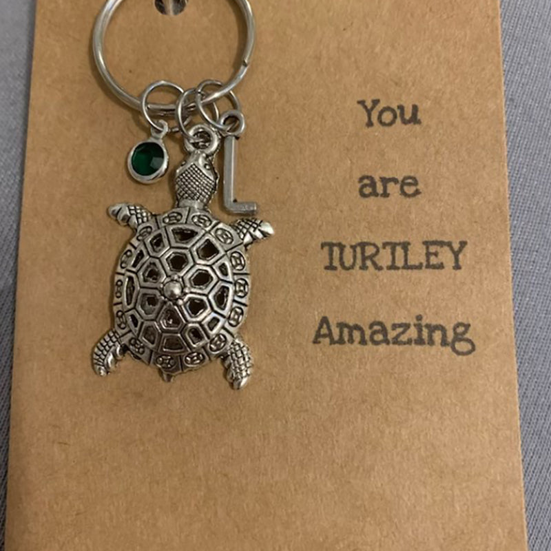 Large Turtle Keyring Turtle Charm Turtle Jewelry Good Luck Charm