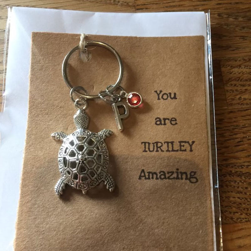 Large Turtle Keyring Turtle Charm Turtle Jewelry Good Luck Charm